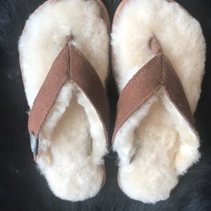 sheepskin flip flop