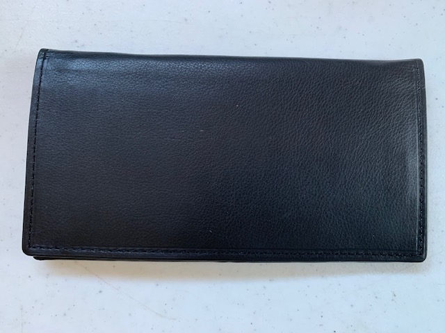 LEATHER CHECKBOOK HOLDER #R204 - Deerfield Leathers