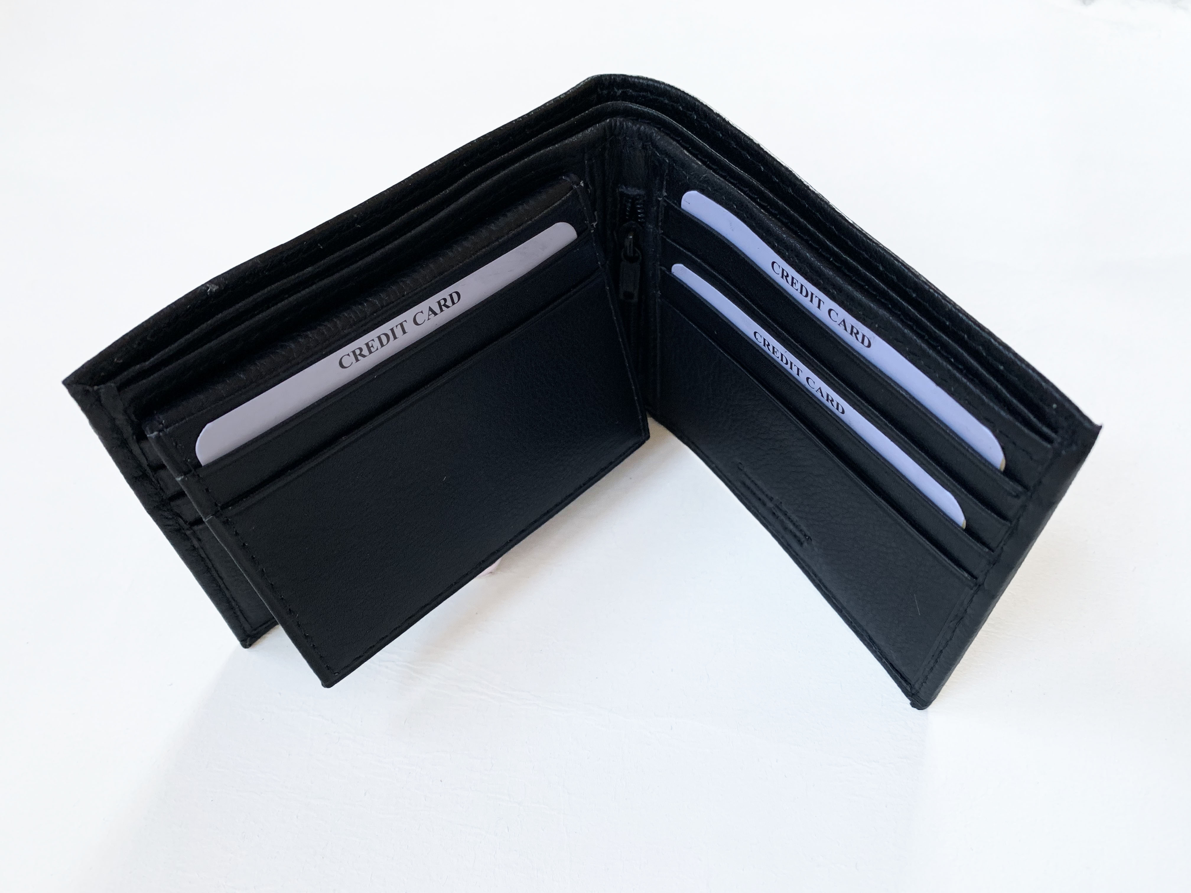 Mens Leather Bifold Wallet With ID Window