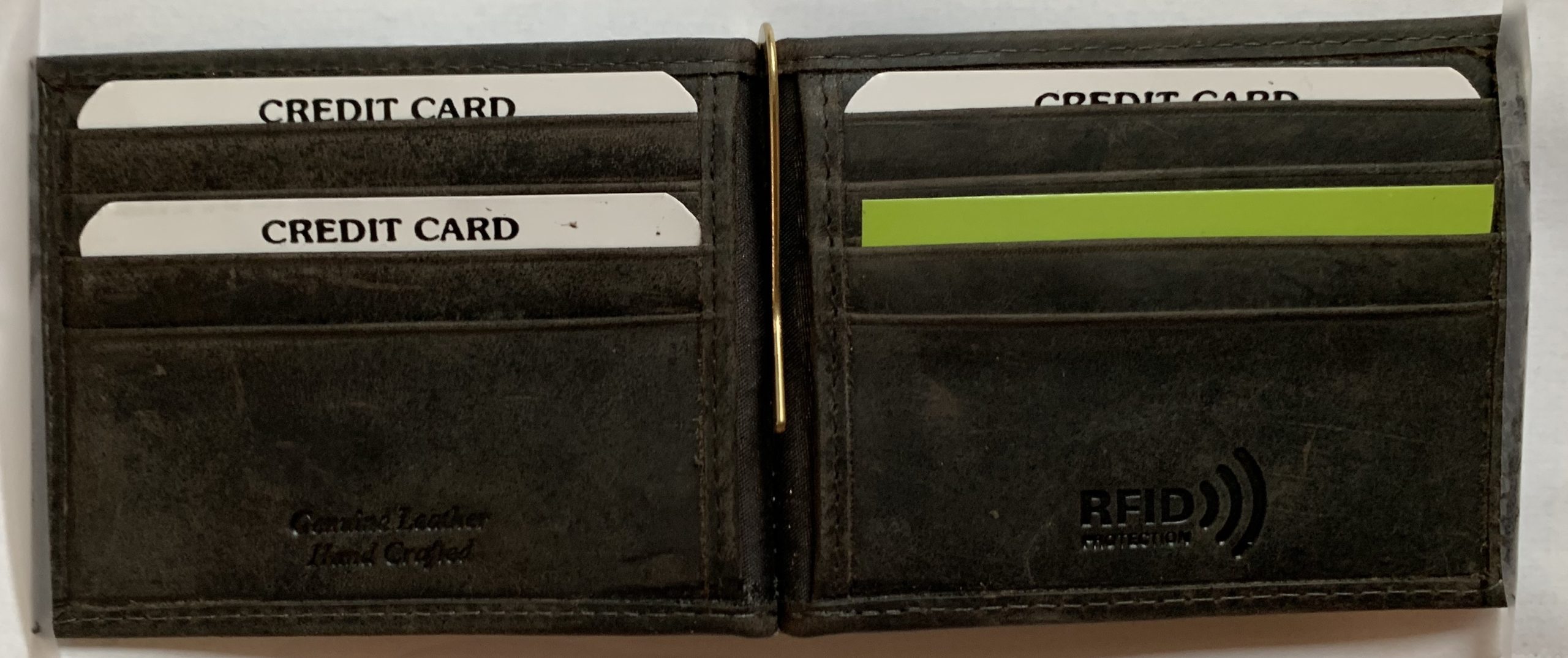 Rustico Unisex Money Clip Leather Wallet